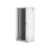 Armário rack Lanberg WF01-6427-10S 27U montagem na parede rack branco