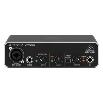 Behringer UMC22 Equipamento musical complementar Pré-amplificador para concerto/estúdio