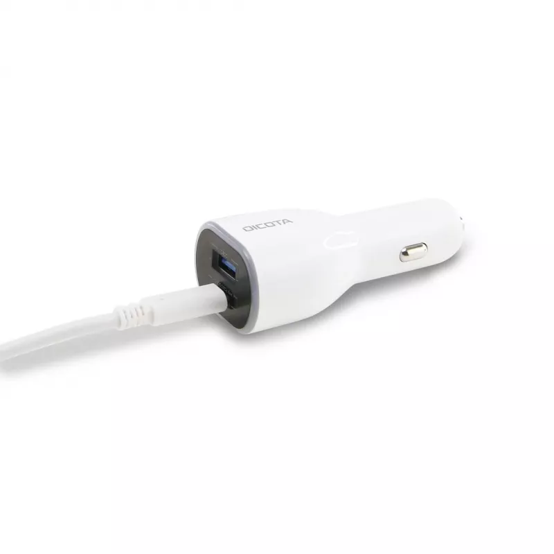 Carregador móvel DICOTA D31932 para portátil, smartphone, tablet branco isqueiro de automóvel