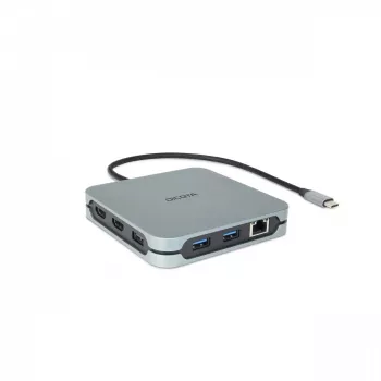 Hub USB Type-C DICOTA D32057 10000 Mbit/s prateado