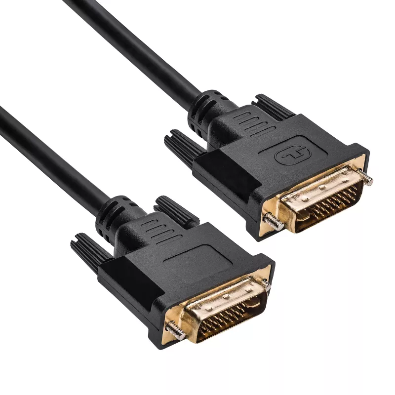 Cabo DVI-I Dual-Link Akyga AK-AV-02, 24+5 pinos, 1,8 m, preto