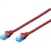 Cabo de rede Digitus CAT 5e DK-1512-005/R 0,5 m vermelho