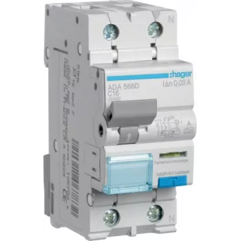 Interruptor RCBO 1P+N 10kA C-16A 30mA ADA566D (ADA566D)