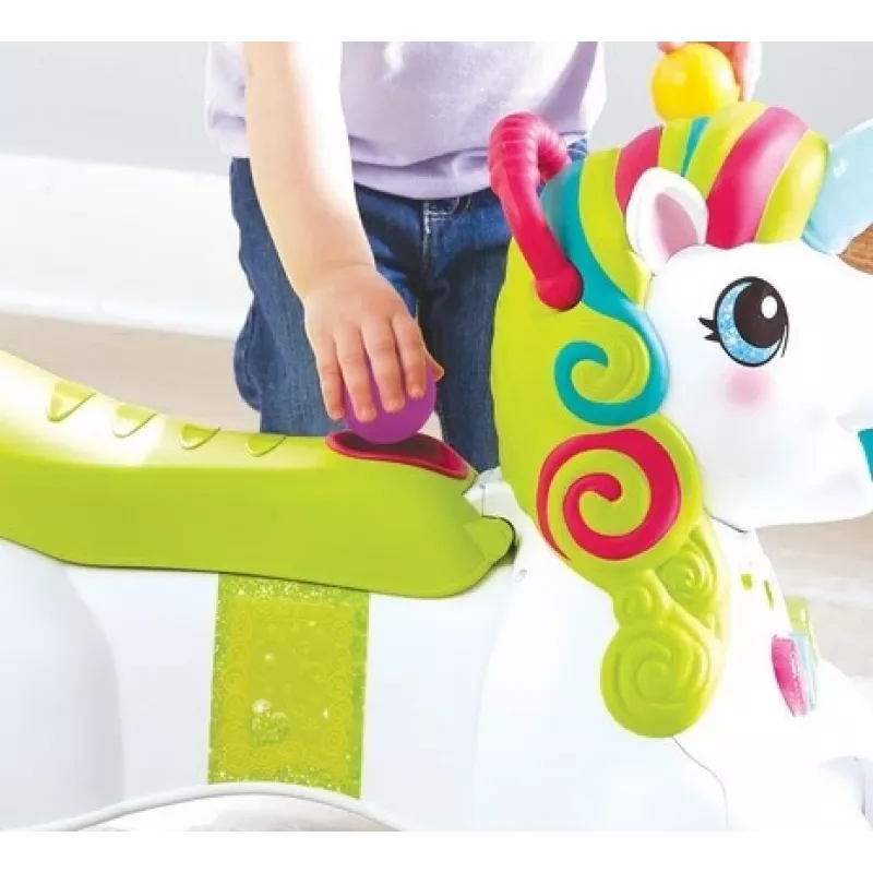 Veículo de passeio, Pusher 3in1 - unicórnio