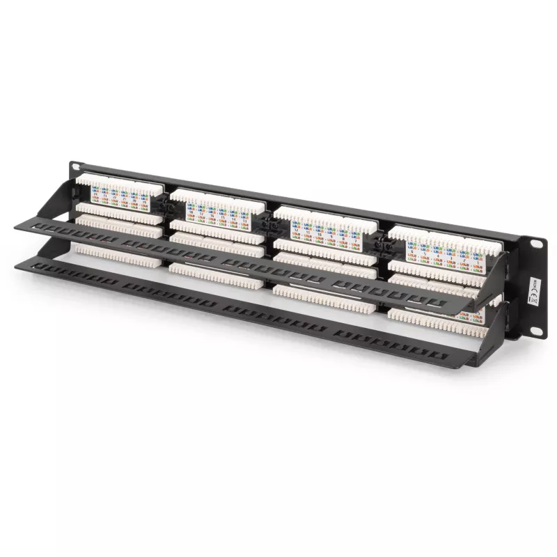 DIGITUS - Patch Panel - RJ-45 X 48 - cinzento, RAL 7035 - 2U - 48 portas (DN-91648U)