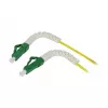 Cabo de patch de fibra ótica 1 fibra 1,0mtr.LC(APC)-LC(APC), 9/125u, OS2, G657A2, AD=2mm, bainha flexível de proteção contra dobras, Synergy21 (S215701)