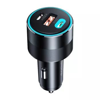 Carregador de automóvel Choetech TC0011 130W 2x USB C 1x USB A (preto)