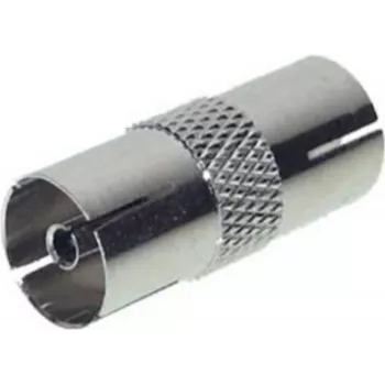 Adaptador coaxial ShiverPeaks 82030-M Full Metal CE, conector coaxial ficha para conector fêmea
