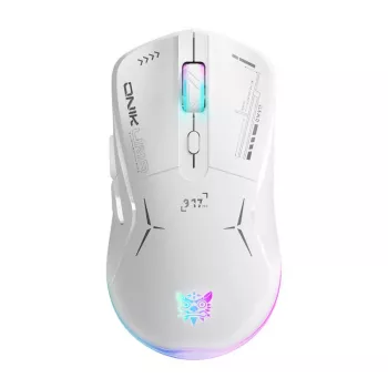 Rato gaming Onikuma CW917 2.4G com fio branco