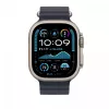 Pulseira Apple 49mm Navy Ocean Band extensão Natural Titanium Finish