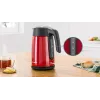 Chaleira elétrica Bosch TWK7L464 – capacidade de 1,7 L, 2400 W, vermelha, caixa em plástico