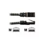 PatchSee PCI6Patch - Cabo de patch - RJ-45 (M) para RJ-45 (M) - 1,5 m - FTP - CAT 6a - blindado, sem halogéneos - preto (PCI6-F/5)