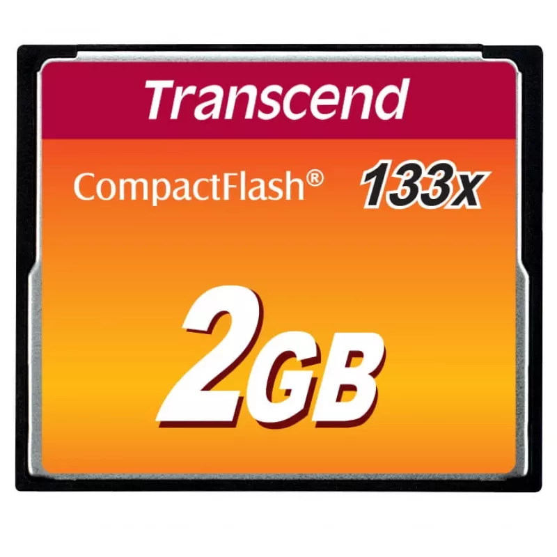 Memória Flash Transcend 2GB CompactFlash 133x TS2GCF133