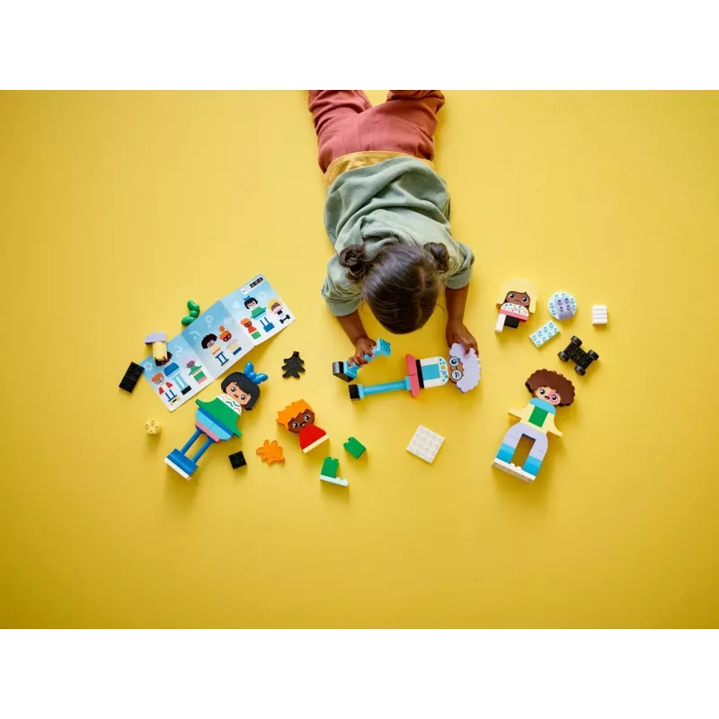 Brinquedo de construção LEGO DUPLO 10423 conjunto de pessoas para construir, 71 peças, a partir de 3 anos, figuras 260 mm de altura