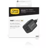 Otterbox Carregador de parede Standard EU 65W - 1X USB-C 45W + 1X USB-C 20W USB-PD