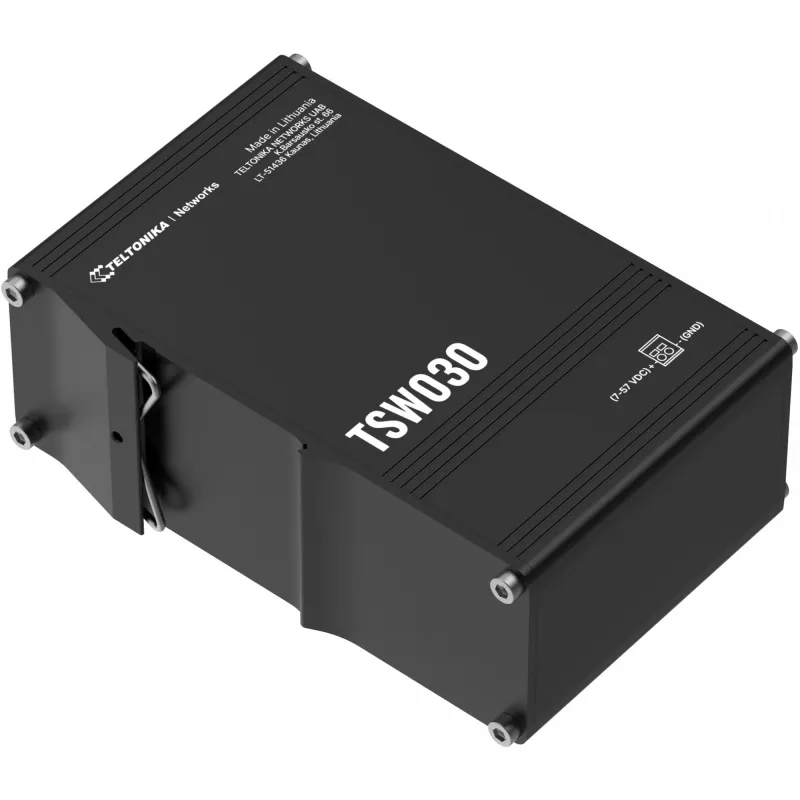 Switch Ethernet industrial Teltonika TSW, não gerido, 8 portas