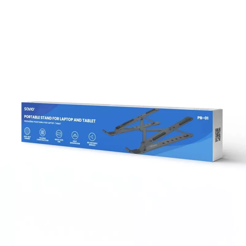 Suporte para portátil Savio SAVPB-01 prateado