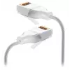 Cabo de rede Ubiquiti UACC-Cable-Patch-EL-C6A-0.3M-W RJ-45 Cat6a 0,3 m Transparente Branco
