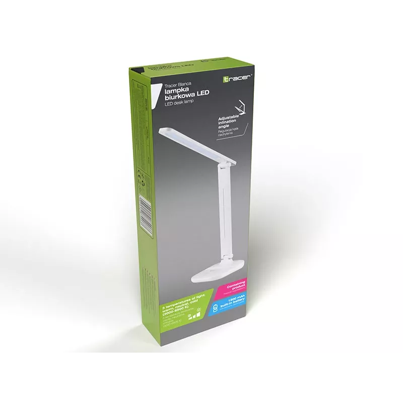 Candeeiro de secretária LED Tracer Blanca