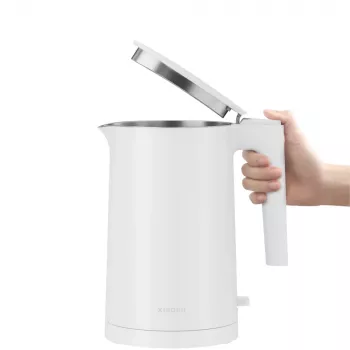 Chaleira elétrica Xiaomi 1,7 L 1800 W branco – aço inoxidável, tampa com botão, isolamento térmico