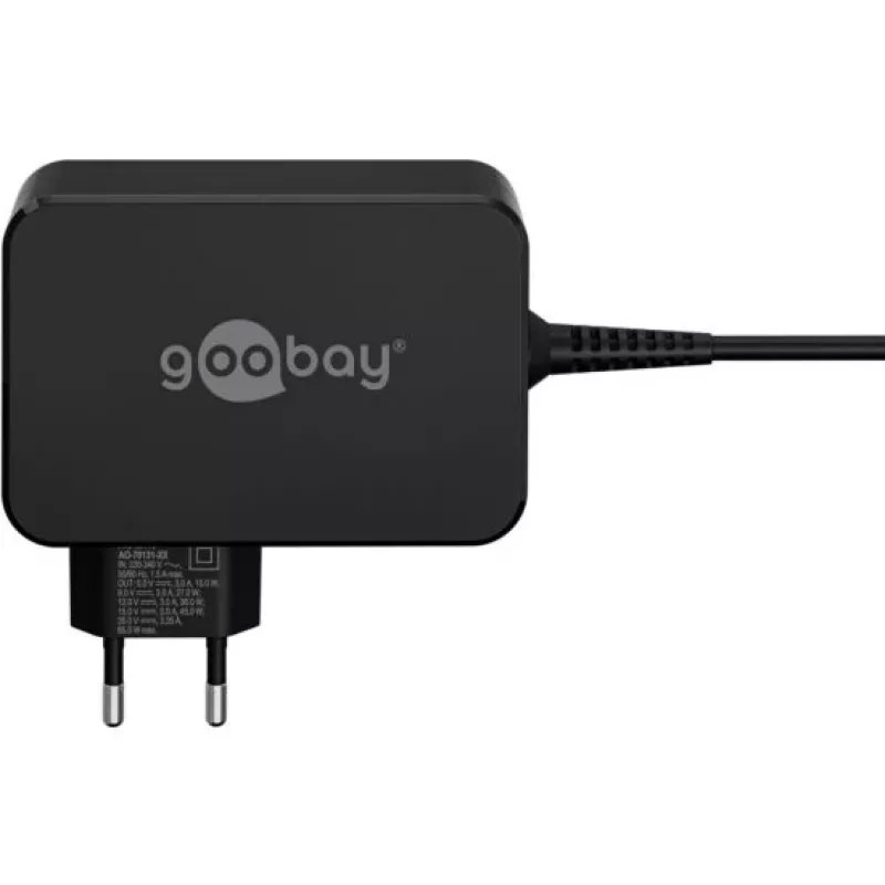 Goobay 65420 portátil preto AC carregamento rápido interior (65419)