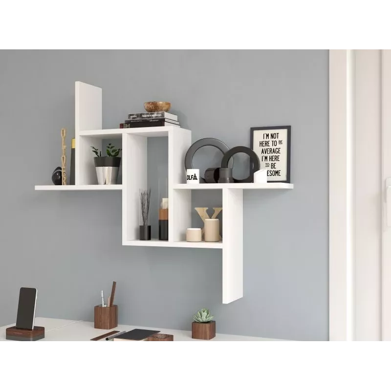 Estante suspensa FIESTA 85x15x73,5 cm, branco