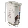 Recipiente de plástico hermético rotho Cody bege 25 L — armazenamento de alimentos para animais, 463×330×250 mm, 3 kg