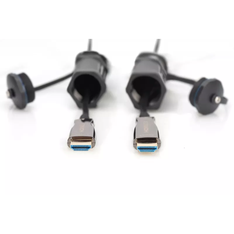 Cabo de ligação blindado Digitus 4K HDMI AOC 10m 2.0 14,4 Gbit/s