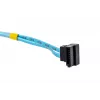Cabo SATA Supermicro CBL-0186L 4x redondo 0,56 m, SATA I, ficha reta–ficha reta, preto/azul/branco