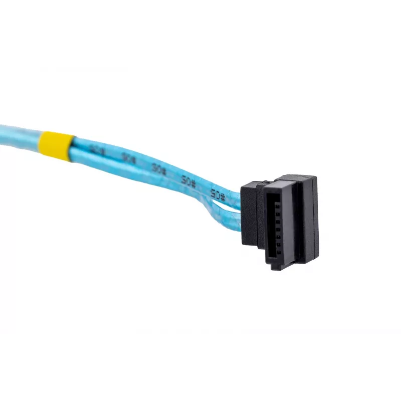 Cabo SATA Supermicro CBL-0186L 4x redondo 0,56 m, SATA I, ficha reta–ficha reta, preto/azul/branco