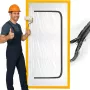 Porta de proteção contra poeira para renovação, cortina de poeira 220X110 porta