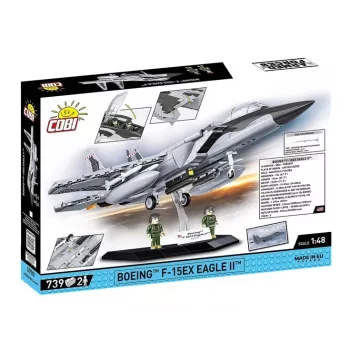 Blocos de construção Cobi Boeing F-15EX Eagle II conjunto modelo COIB-5900, kit de escala colecionável