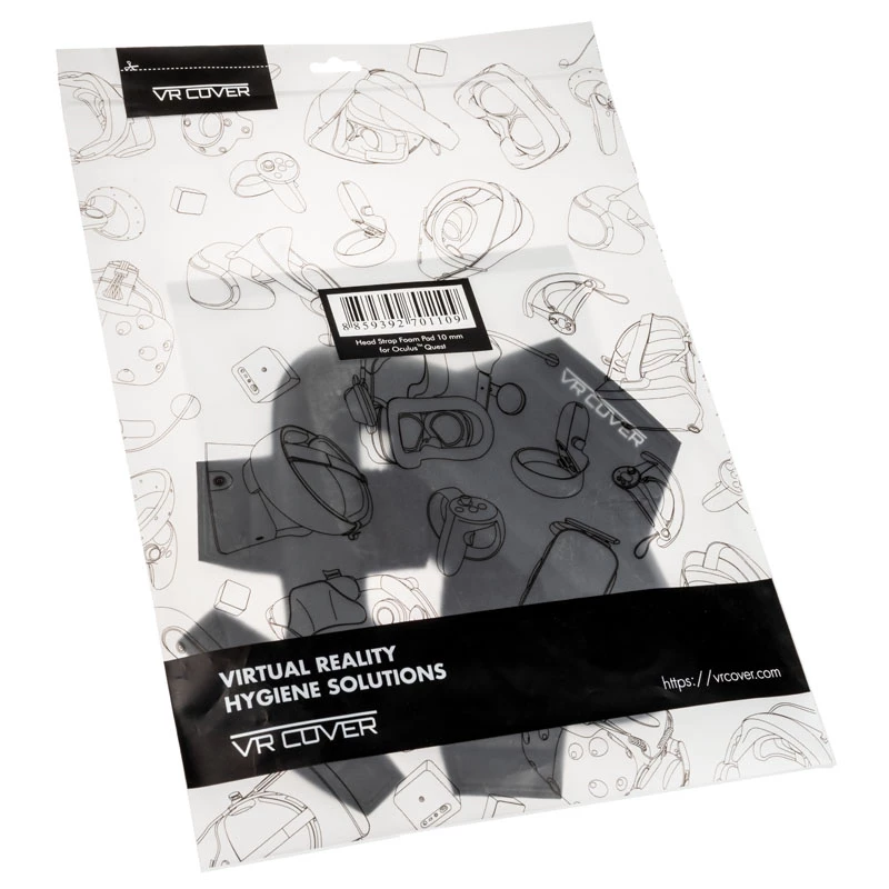 Almofada de espuma para arco de cabeça do protetor Oculus Quest da vr cover (preto)