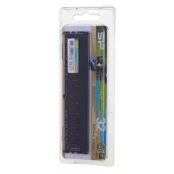 Memória RAM SILICON POWER DDR4 UDIMM 3200 MHz CL22 32 GB (SP032GBLFU320X02) preta