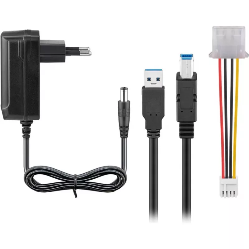 Adaptador externo HDD/SSD WENTRONIC USB 3.0 — Goobay 72013 (suporte IDE/SATA)