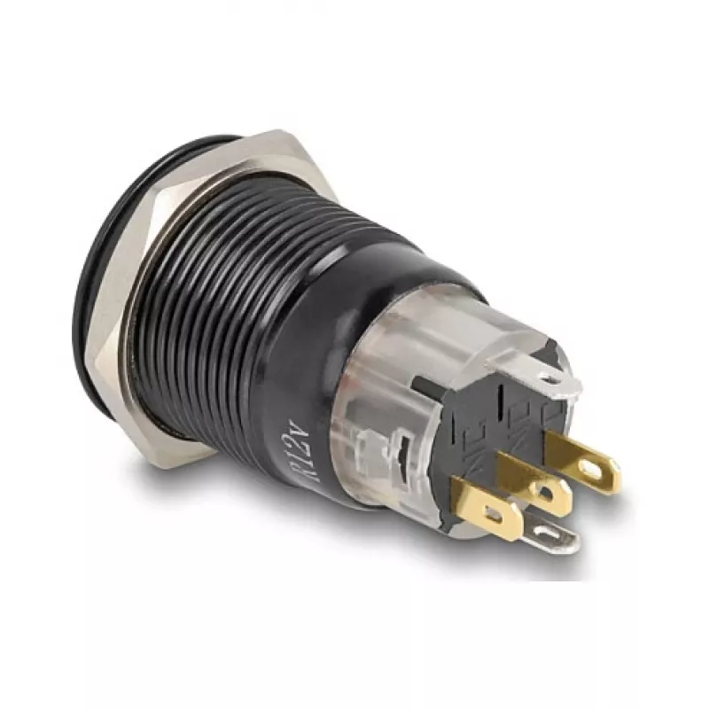 Interruptor DELOCK 22023 19 mm 12 V com 5 terminais de solda