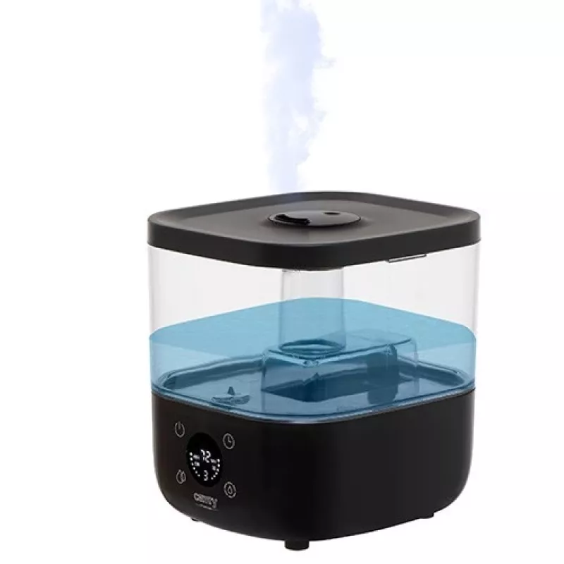 Camry | CR 7973b | Humidificador | 23 W | Capacidade do depósito de água 5 L | Adequado para divisões até 35 m² | Ultrassónico | Potência de humidificação 100-260 ml/h | Preto