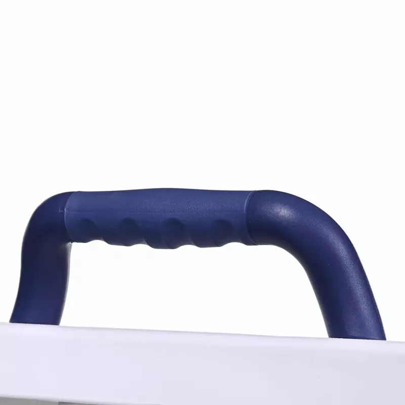 Assento de banheira ActionMed LW300AM com pega de apoio – ajuda de banho branca para a banheira, resistente à humidade, argola de suspensão