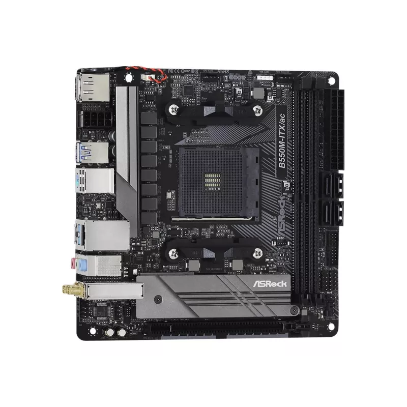 Placa-mãe ASRock B550M-ITX/ac AMD B550 Socket AM4 Mini ITX
