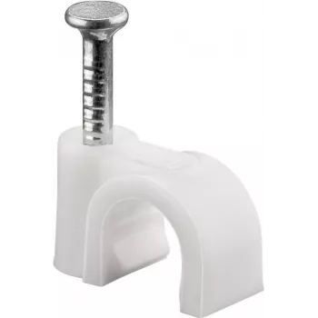 Abraçadeira para cabo, branca - Diâmetro máx. do cabo 6,0 mm