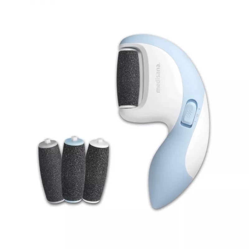Polidor de unhas elétrico Medisana CR 870 – 3 acessórios, azul/branco