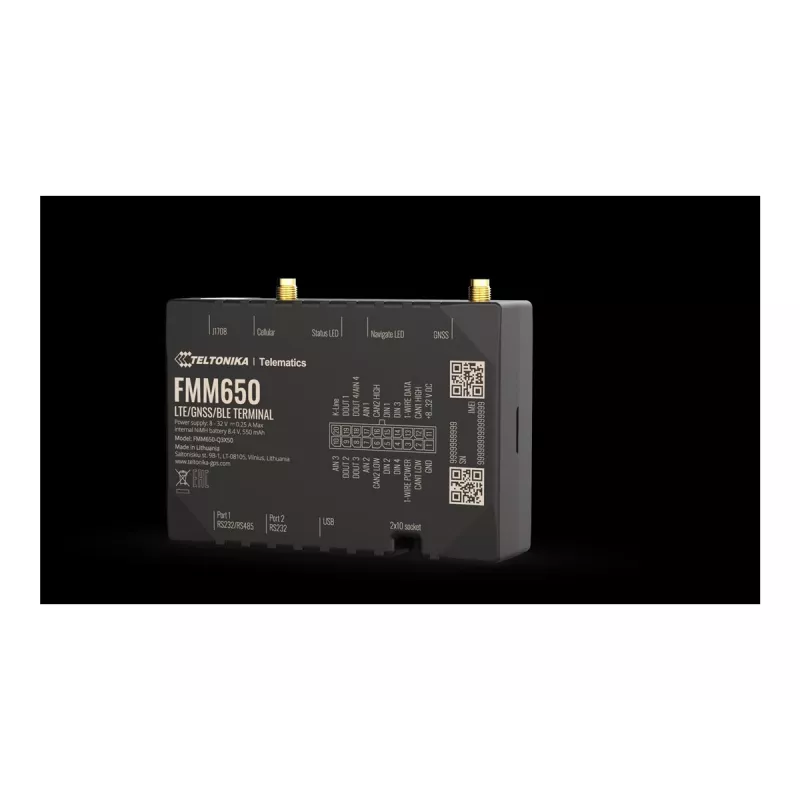 GPS-Tracker TELTONIKA TELEMATICS FMM650 — conectividade 4G, design compacto