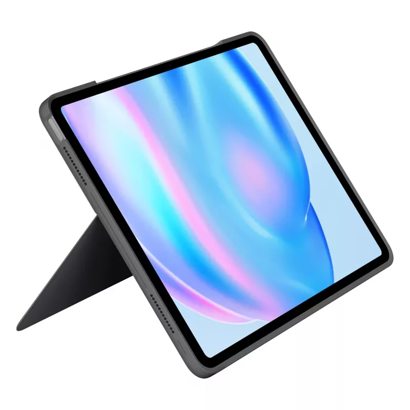 Teclado Logitech Combo Touch QWERTY dinamarquês finlandês norueguês sueco Smart Connector cinzento