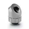 BitsPower Artemis – conector rotativo de 45°, angular – cinzento platina