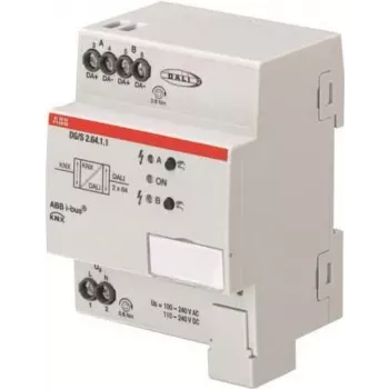 Gateway DALI Basic ABB DG/S2.64.1.1, interface de 2 canais para controlo DALI