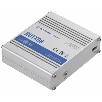 Teltonika RUTX08 router com fios Gigabit Ethernet aço inoxidável