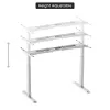 Estrutura de mesa de altura ajustável Up Up Bjorn, branco