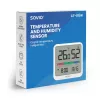Sensor de temperatura e humidade interior SAVIO CT-01/W, ecrã LCD, -10–55 °C, 10–99 % HR, pilha CR2032