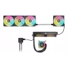 Corsair CO-9051001-WW iCUE LINK QX120 RGB ventoinha para caixa, 120 mm, PWM, com sensor de temperatura, preta