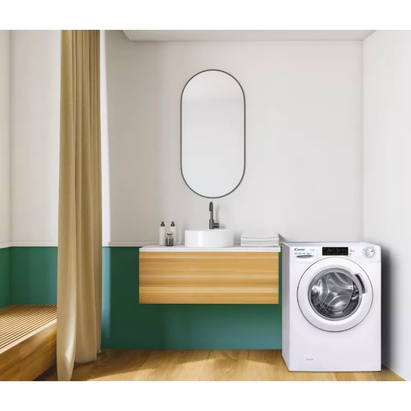 Máquina de lavar CANDY CS 128TXME/1-S, classe de eficiência energética A, 8 kg, 1200 rpm, Inverter